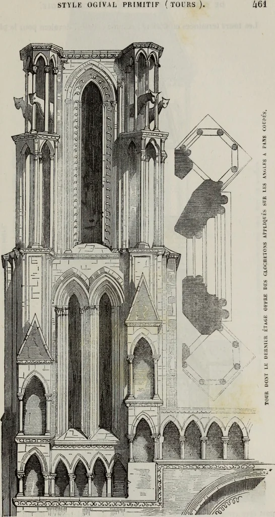 An illustration from Abecedaire ou rudiment d'archelogie : architecture religieuse ..., 1867, leaf 476