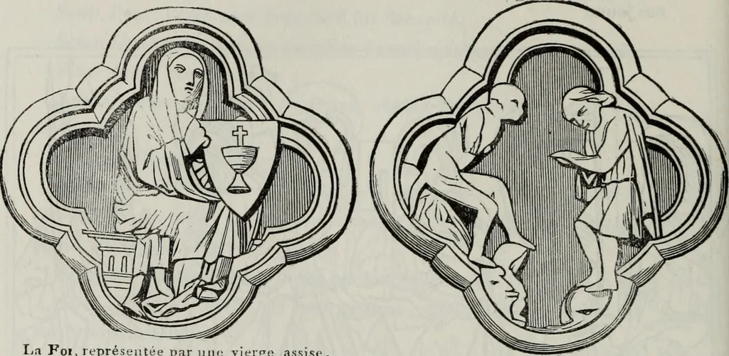 An illustration from Abecedaire ou rudiment d'archelogie : architecture religieuse ..., 1867, leaf 495
