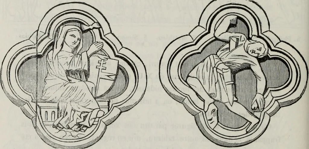 An illustration from Abecedaire ou rudiment d'archelogie : architecture religieuse ..., 1867, leaf 495
