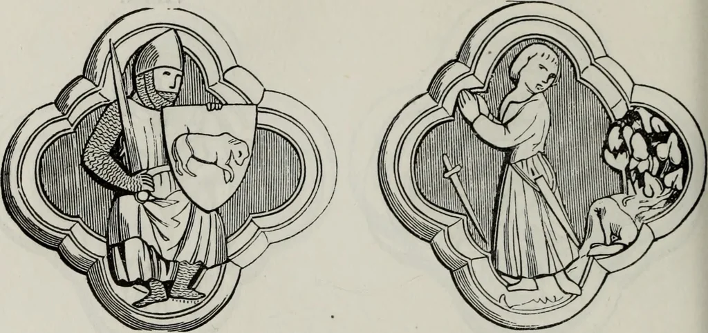 An illustration from Abecedaire ou rudiment d'archelogie : architecture religieuse ..., 1867, leaf 497