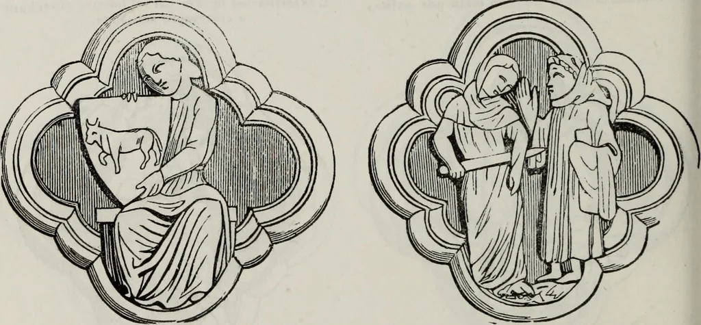 An illustration from Abecedaire ou rudiment d'archelogie : architecture religieuse ..., 1867, leaf 497