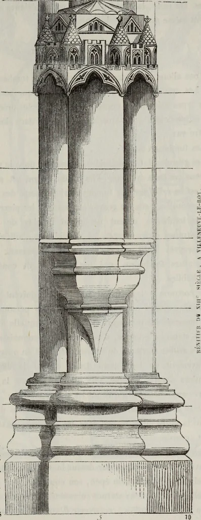 An illustration from Abecedaire ou rudiment d'archelogie : architecture religieuse ..., 1867, leaf 554