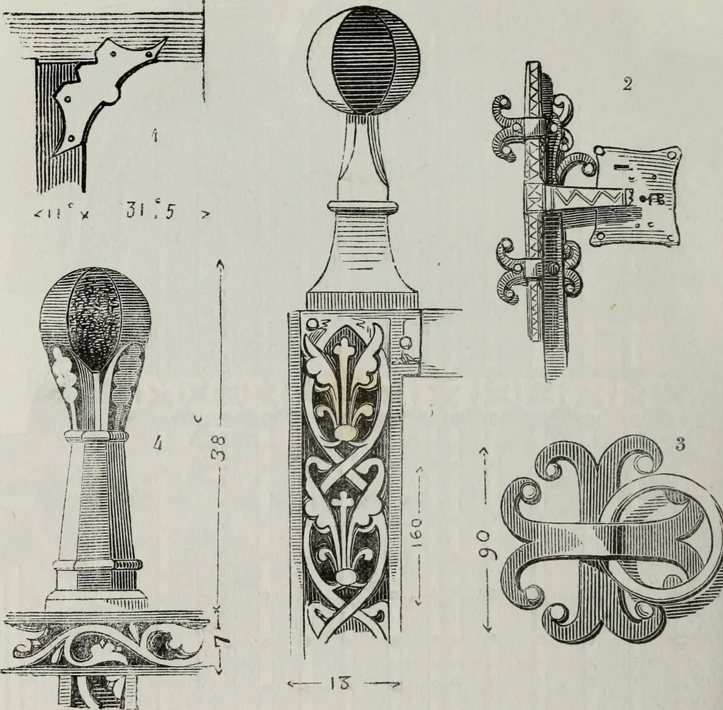 An illustration from Abecedaire ou rudiment d'archelogie : architecture religieuse ..., 1867, leaf 579