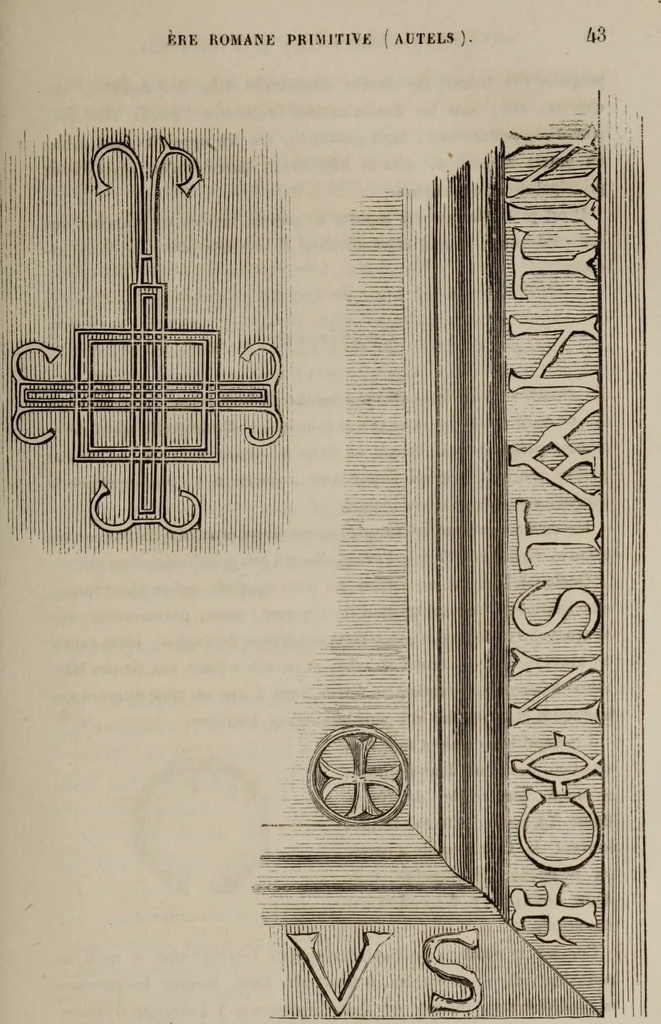 An illustration from Abecedaire ou rudiment d'archelogie : architecture religieuse ..., 1867, leaf 58