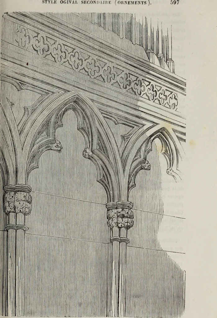 An illustration from Abecedaire ou rudiment d'archelogie : architecture religieuse ..., 1867, leaf 612