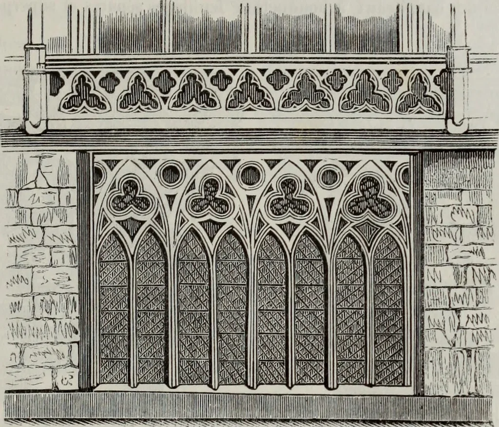 An illustration from Abecedaire ou rudiment d'archelogie : architecture religieuse ..., 1867, leaf 614