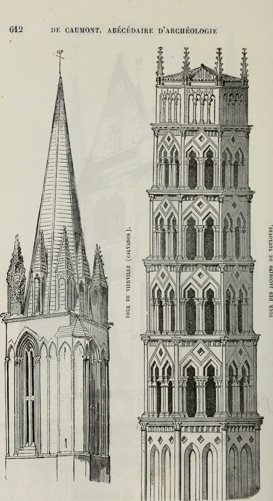 An illustration from Abecedaire ou rudiment d'archelogie : architecture religieuse ..., 1867, leaf 627