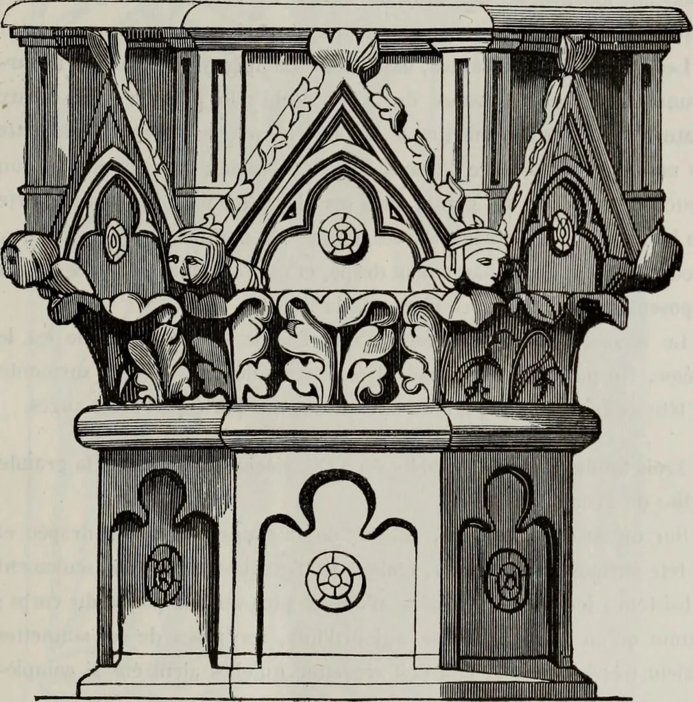 An illustration from Abecedaire ou rudiment d'archelogie : architecture religieuse ..., 1867, leaf 638