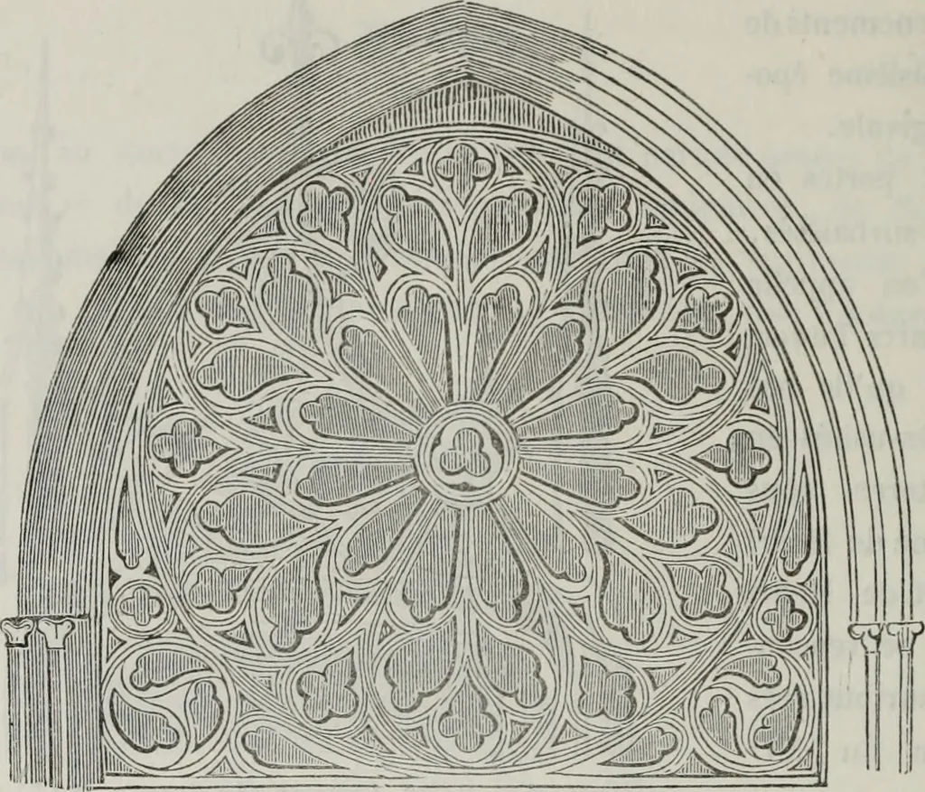 An illustration from Abecedaire ou rudiment d'archelogie : architecture religieuse ..., 1867, leaf 667