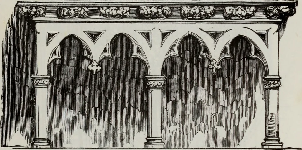 An illustration from Abecedaire ou rudiment d'archelogie : architecture religieuse ..., 1867, leaf 698