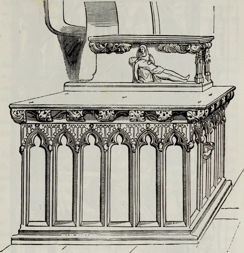 An illustration from Abecedaire ou rudiment d'archelogie : architecture religieuse ..., 1867, leaf 700
