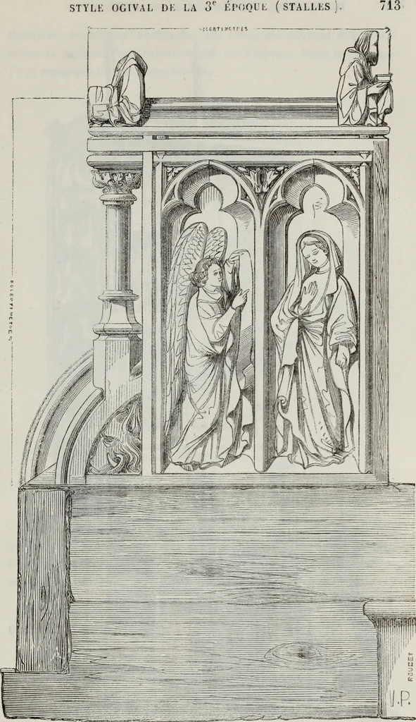 An illustration from Abecedaire ou rudiment d'archelogie : architecture religieuse ..., 1867, leaf 730