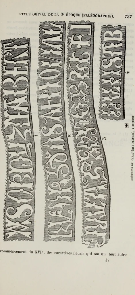 An illustration from Abecedaire ou rudiment d'archelogie : architecture religieuse ..., 1867, leaf 754