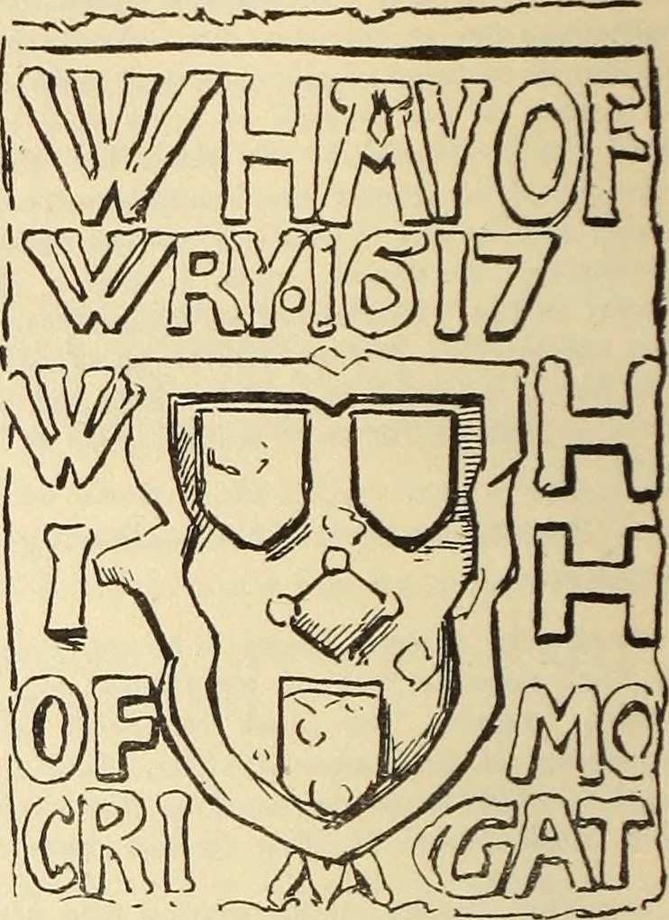 An illustration from Aberdeenshire epitaphs and inscriptions : with historical, biographical, genealogical, and antiquarian notes / by John A. Henderson, 1907, leaf 89