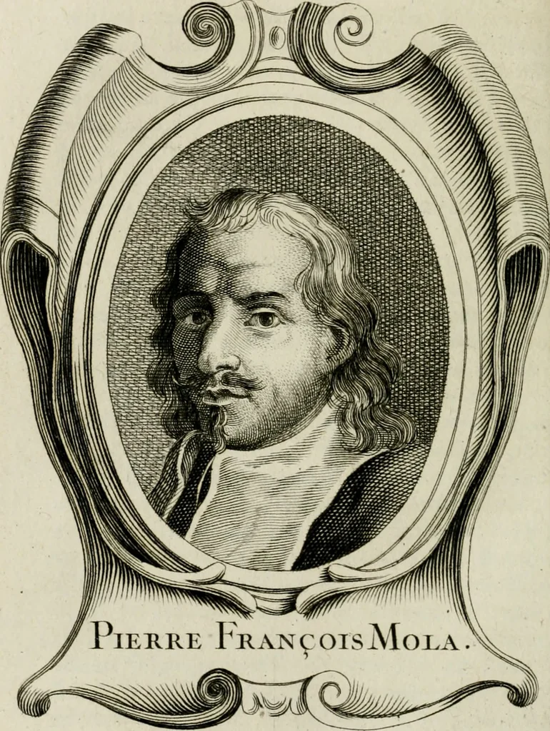 An illustration from Abrégé de la vie des plus fameux peintres, avec leurs portraits gravés en taille-douce, les indications de leurs principaux ouvrages, quelques réflexions sur leurs caractères, et la maniere de connoître les desseins et les tableaux des grands maîtres, 1762, leaf 221