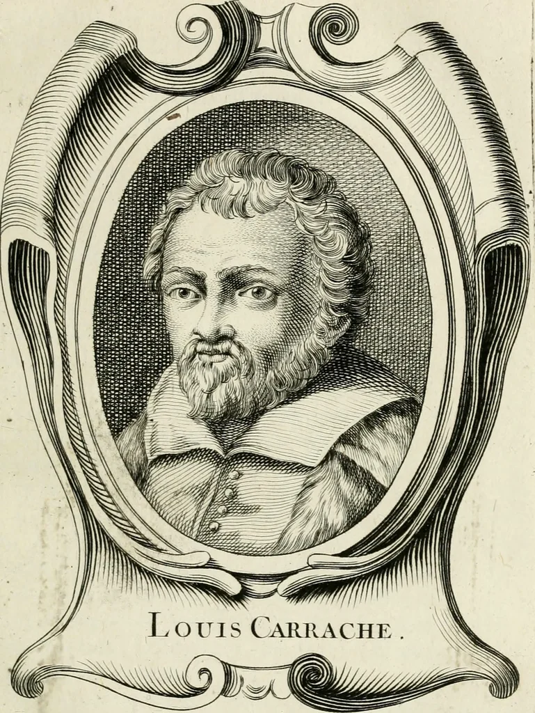 An illustration from Abrégé de la vie des plus fameux peintres, avec leurs portraits gravés en taille-douce, les indications de leurs principaux ouvrages, quelques réflexions sur leurs caractères, et la maniere de connoître les desseins et les tableaux des grands maîtres, 1762, leaf 70