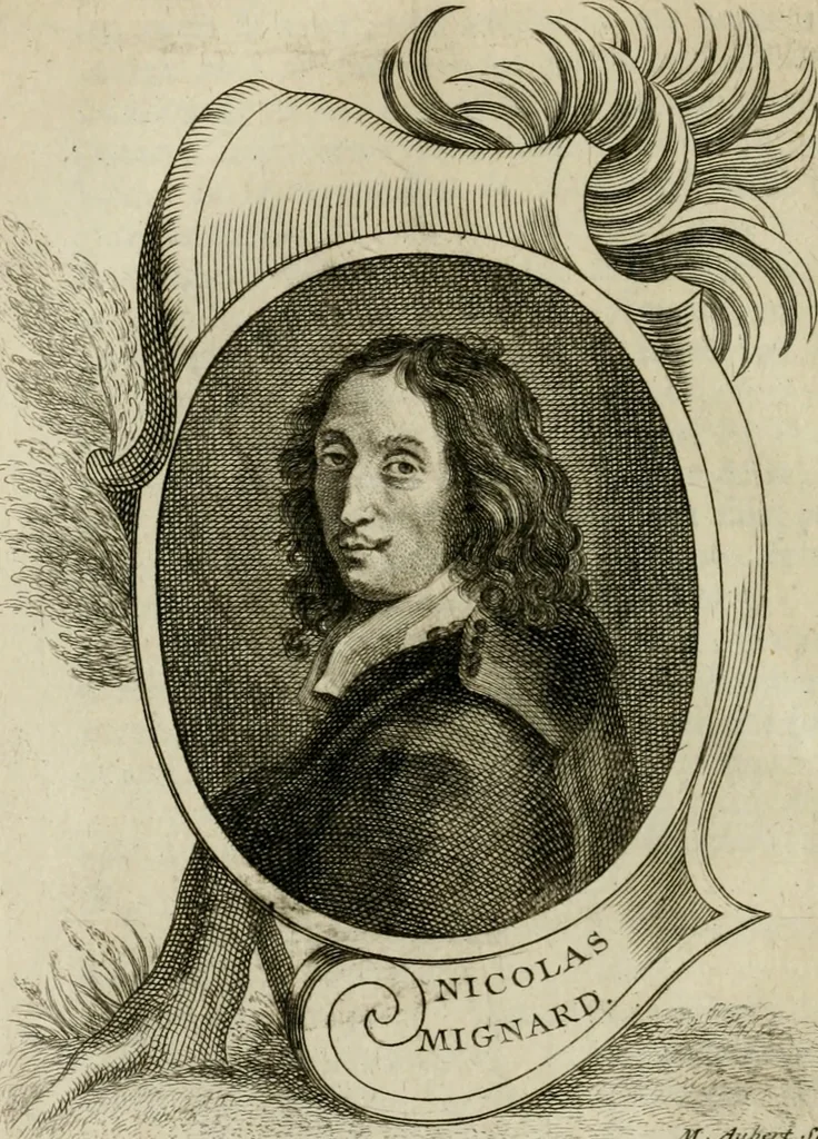 An illustration from Abrégé de la vie des plus fameux peintres, avec leurs portraits gravés en taille-douce, les indications de leurs principaux ouvrages, quelques réflexions sur leurs caractères, et la maniere de connoître les desseins et les tableaux des grands maîtres, 1762, leaf 105