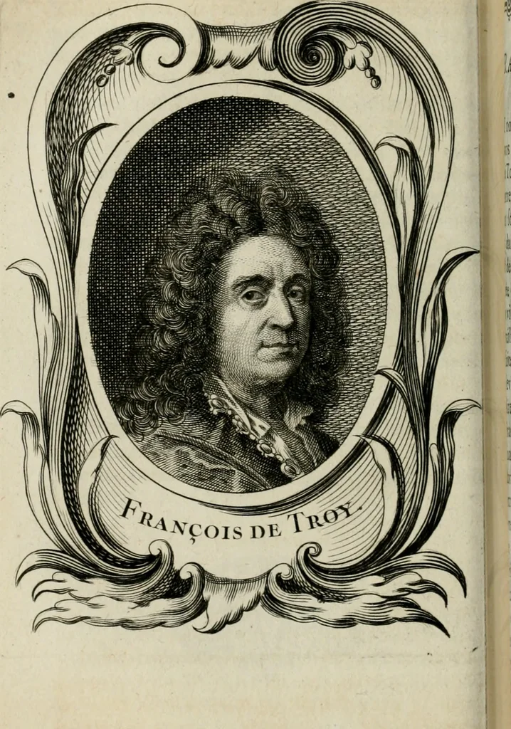 An illustration from Abrégé de la vie des plus fameux peintres, avec leurs portraits gravés en taille-douce, les indications de leurs principaux ouvrages, quelques réflexions sur leurs caractères, et la maniere de connoître les desseins et les tableaux des grands maîtres, 1762, leaf 297