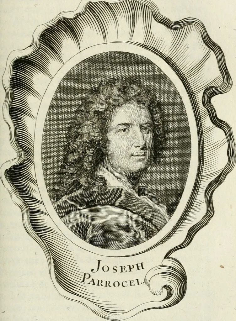 An illustration from Abrégé de la vie des plus fameux peintres, avec leurs portraits gravés en taille-douce, les indications de leurs principaux ouvrages, quelques réflexions sur leurs caractères, et la maniere de connoître les desseins et les tableaux des grands maîtres, 1762, leaf 312