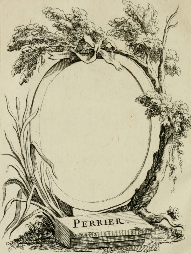 An illustration from Abrégé de la vie des plus fameux peintres, avec leurs portraits gravés en taille-douce, les indications de leurs principaux ouvrages, quelques réflexions sur leurs caractères, et la maniere de connoître les desseins et les tableaux des grands maîtres, 1762, leaf 43