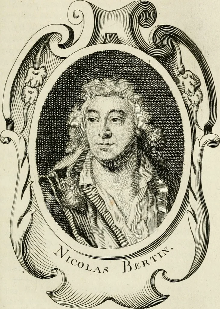 An illustration from Abrégé de la vie des plus fameux peintres, avec leurs portraits gravés en taille-douce, les indications de leurs principaux ouvrages, quelques réflexions sur leurs caractères, et la maniere de connoître les desseins et les tableaux des grands maîtres, 1762, leaf 458
