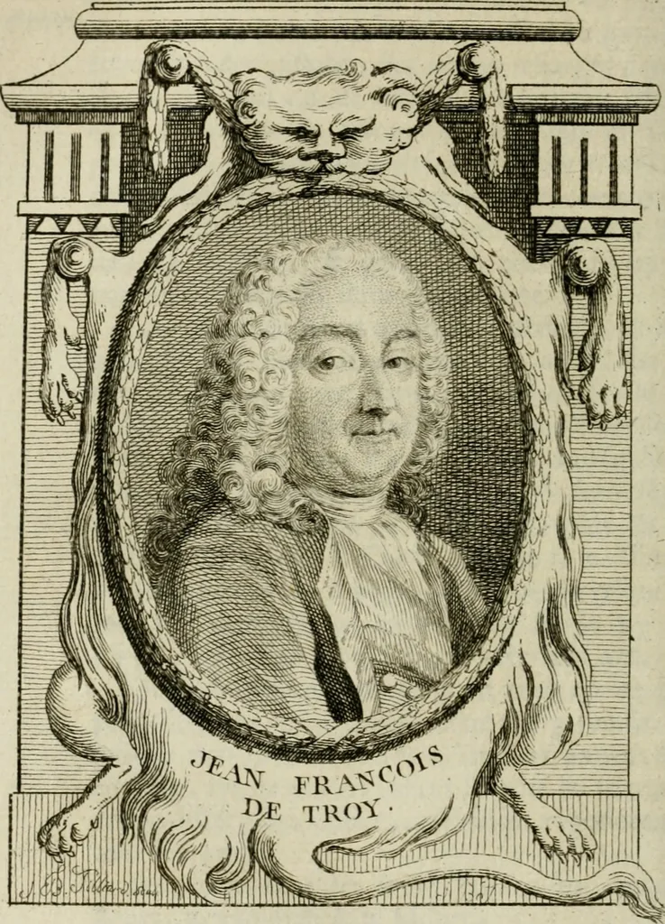 An illustration from Abrégé de la vie des plus fameux peintres, avec leurs portraits gravés en taille-douce, les indications de leurs principaux ouvrages, quelques réflexions sur leurs caractères, et la maniere de connoître les desseins et les tableaux des grands maîtres, 1762, leaf 483