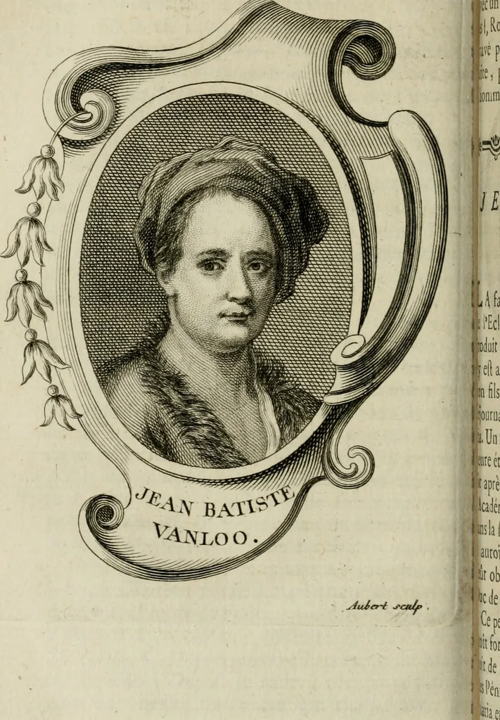 An illustration from Abrégé de la vie des plus fameux peintres, avec leurs portraits gravés en taille-douce, les indications de leurs principaux ouvrages, quelques réflexions sur leurs caractères, et la maniere de connoître les desseins et les tableaux des grands maîtres, 1762, leaf 507