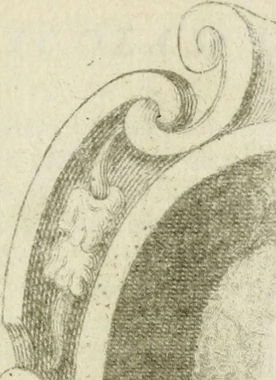 An illustration from Abrégé de la vie des plus fameux peintres, avec leurs portraits gravés en taille-douce, les indications de leurs principaux ouvrages, quelques réflexions sur leurs caractères, et la maniere de connoître les desseins et les tableaux des grands maîtres, 1762, leaf 568