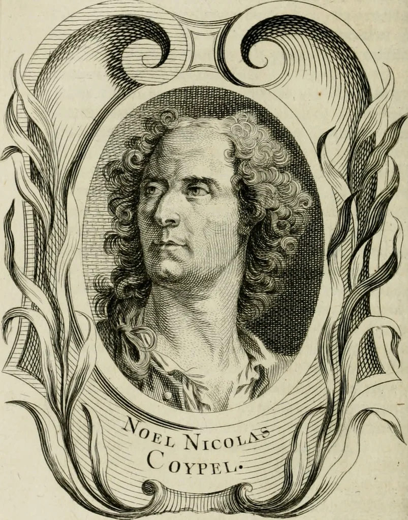 An illustration from Abrégé de la vie des plus fameux peintres, avec leurs portraits gravés en taille-douce, les indications de leurs principaux ouvrages, quelques réflexions sur leurs caractères, et la maniere de connoître les desseins et les tableaux des grands maîtres, 1762, leaf 577