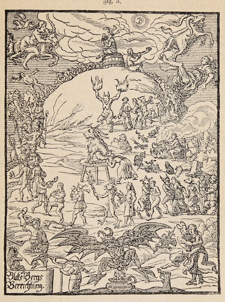 An illustration from Aberglaube und zauberei von den ältesten zeiten an bis in die gegenwart, 1898, leaf 99