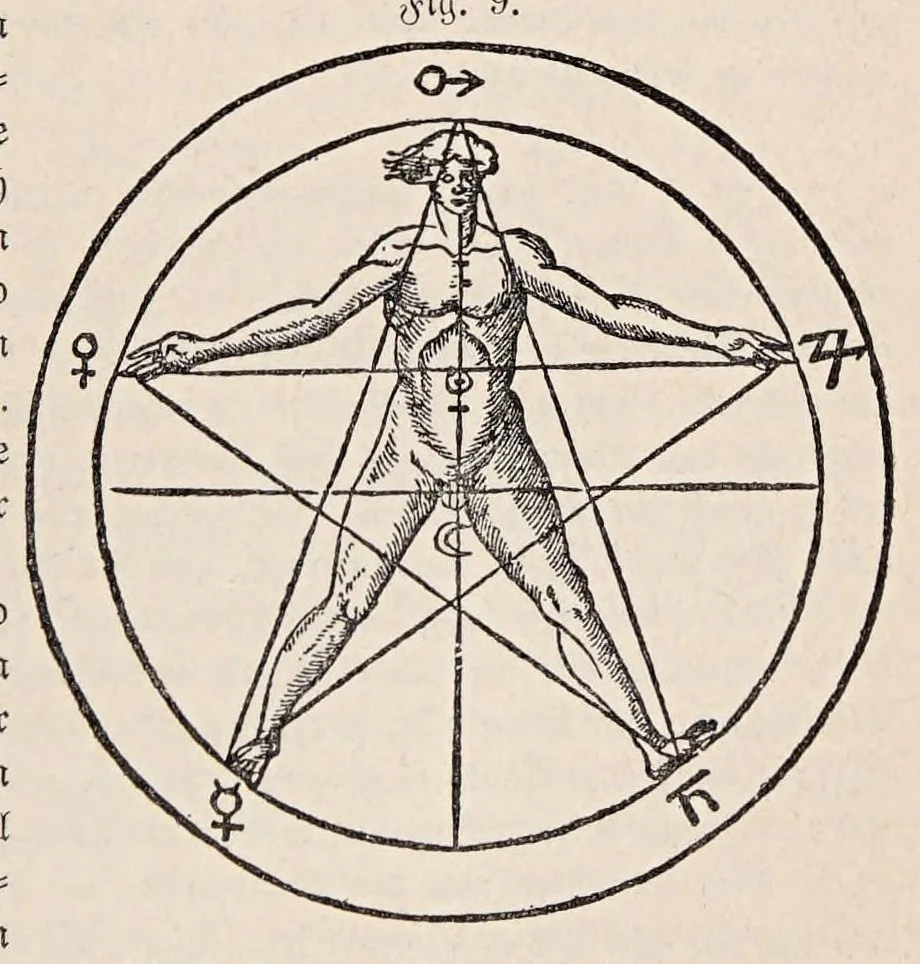 An illustration from Aberglaube und zauberei von den ältesten zeiten an bis in die gegenwart, 1898, leaf 79