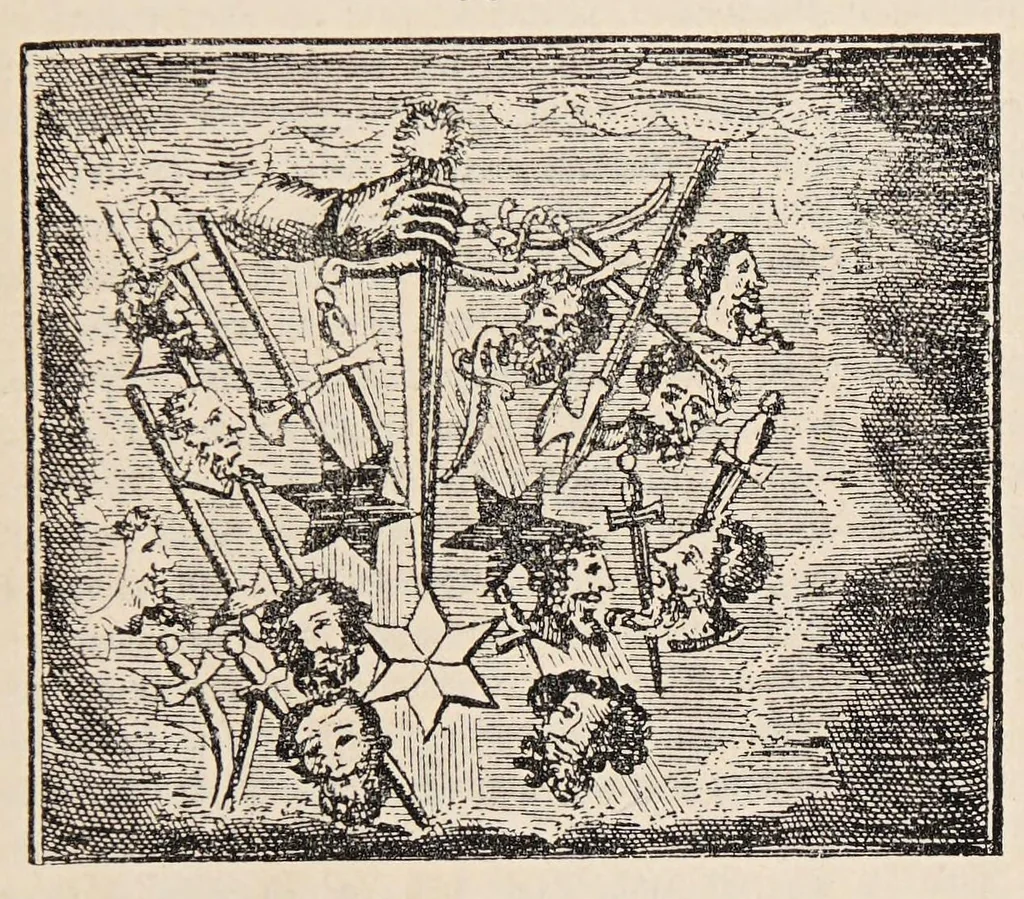 An illustration from Aberglaube und zauberei von den ältesten zeiten an bis in die gegenwart, 1898, leaf 73