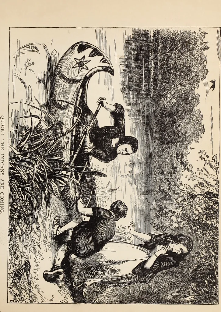 An illustration from Aboard the Mavis : it is told in this book how five boys and five girls cruise in the schooner "Mavis" about the east end of Long Island, and how, in, 1880, leaf 124