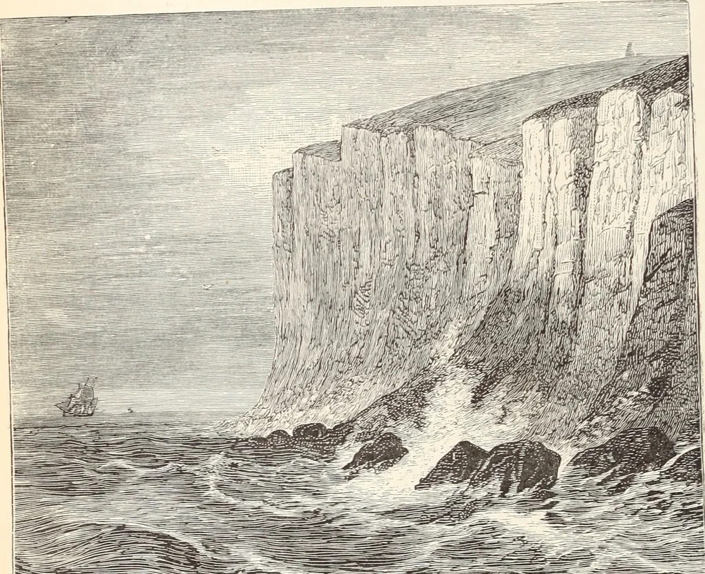 An illustration from Aboard the Mavis : it is told in this book how five boys and five girls cruise in the schooner "Mavis" about the east end of Long Island, and how, in, 1880, leaf 131