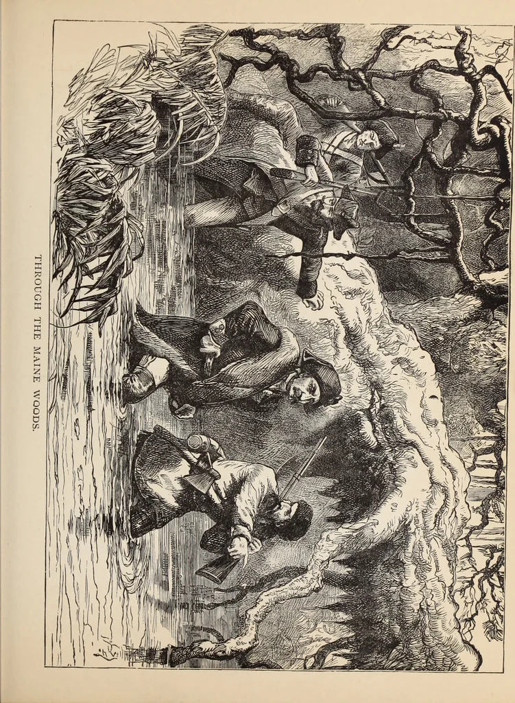 An illustration from Aboard the Mavis : it is told in this book how five boys and five girls cruise in the schooner "Mavis" about the east end of Long Island, and how, in, 1880, leaf 164