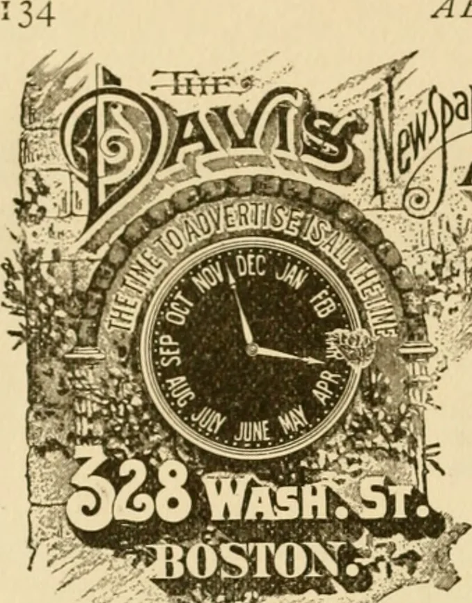 An illustration from About advertising and printing. A concise, practical, and original manual on the art of local advertising, 1889, leaf 137