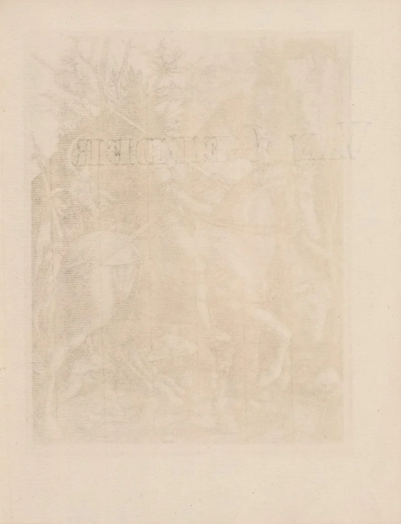 An illustration from About etching : Part I. Notes by Mr. Seymour Haden on a collection of etchings and engravings by the great masters, lent by him to the Fine Art Society to illustrate the subject of etching. Part II. An annotated catalogue of the examples exhibited of etchers and painter-engravers' work, 1879, leaf 17