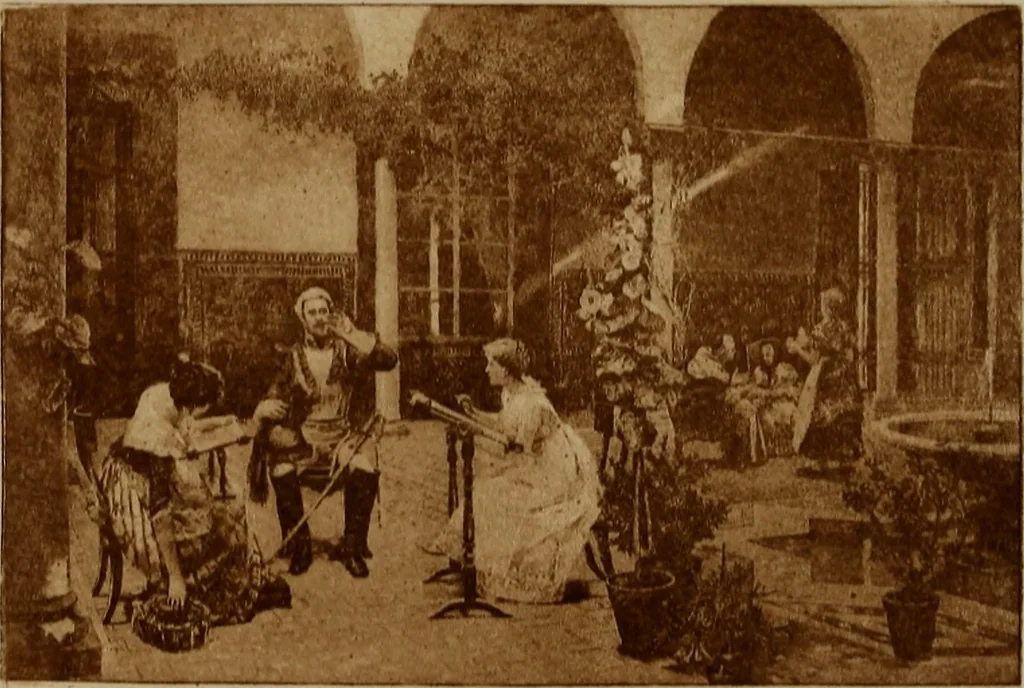 An illustration from About etching and etchers; or, Short talks about the graphic arts, artists and some of their latest productions. Illustrated, 1890, leaf 36