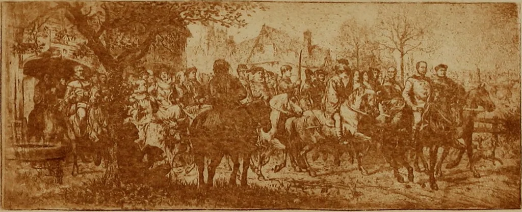 An illustration from About etching and etchers; or, Short talks about the graphic arts, artists and some of their latest productions. Illustrated, 1890, leaf 8