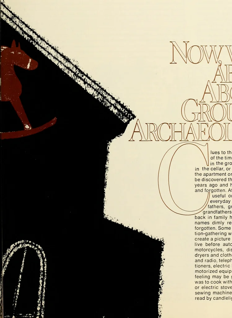 An illustration from Above ground archeology, 1900, leaf 10