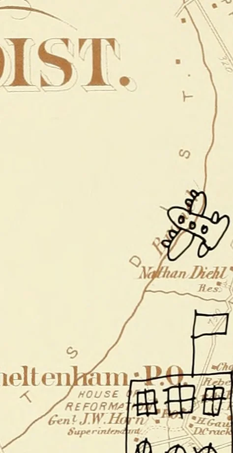 An illustration from Above ground archeology, 1900, leaf 13