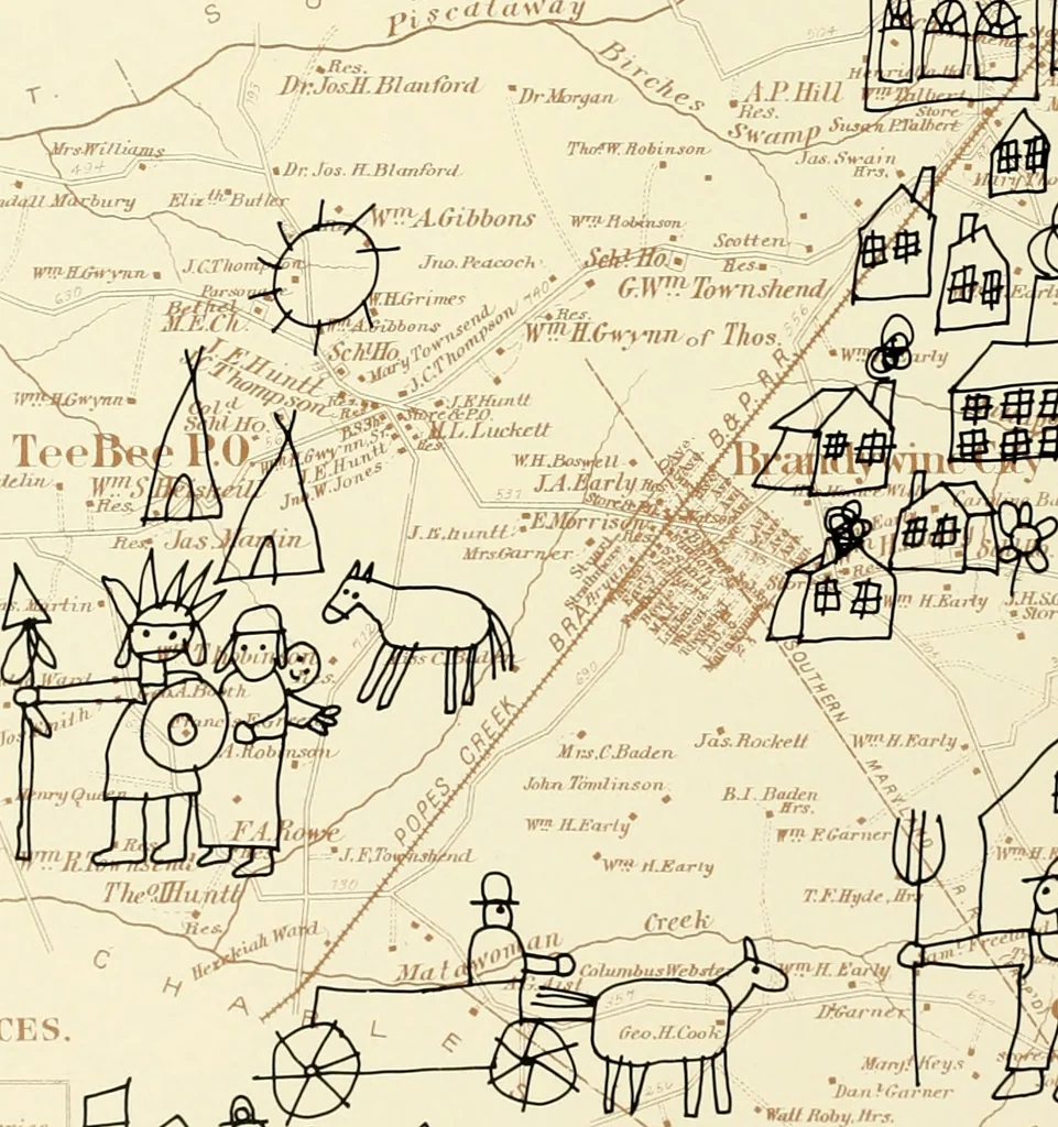 An illustration from Above ground archeology, 1900, leaf 13