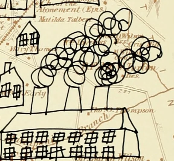 An illustration from Above ground archeology, 1900, leaf 13