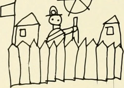 An illustration from Above ground archeology, 1900, leaf 13