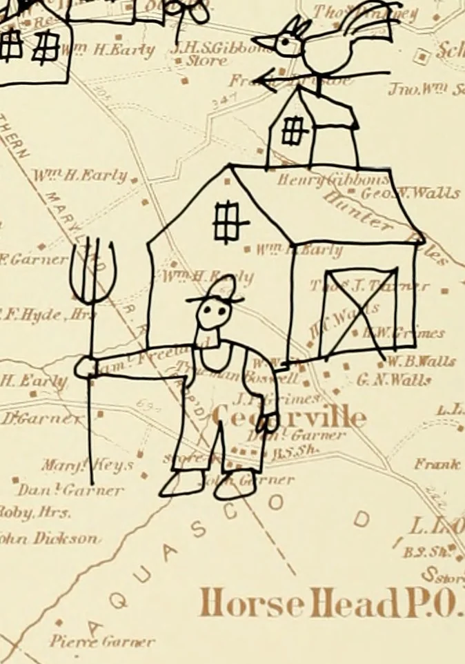 An illustration from Above ground archeology, 1900, leaf 13