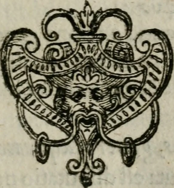 An illustration from Abrahami Fransi, Insignium, armorum, emblematum, hieroglyphicorum, et symbolorum, quæ ab Italis imprese nominantur, explicatio [microform] : quæ symbolicæ philosophiæ postrema pars est, 1588, leaf 64