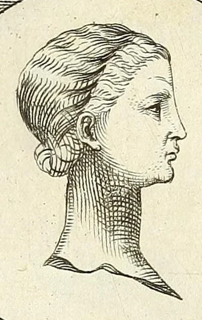 An illustration from Abrahami Gorlaei Antverpiani Dactyliotheca, seu, Annulorum sigillarium quorum apud priscos tam Graecos quam Romanos usus e ferro, aere, argento & auro promptvarivm : accesserunt variarum gemmarvm quibus antiquitas in sigillando uti solita scalptvrae, 1601, leaf 269