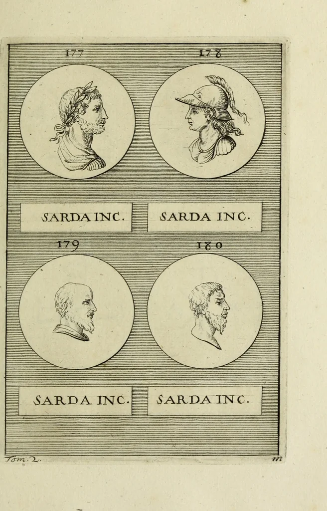 An illustration from Abrahami Gorlaei antverpiani Dactyliothecae, seu, Annulorum sigillarium quorum apud priscos tam Graecos quam Romanos usus, ex ferro, aere, argento & auro promptuarii pars prima[-secunda] : collectis aliunde & ineditis & editis annulorum figuris auctior, 1695, leaf 156