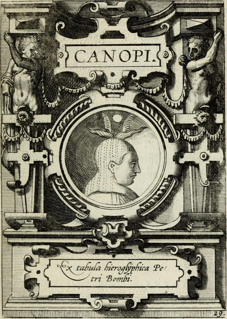 An illustration from Abrahami Ortelii, cosmographi et geographi regii, Deorum dearumque capita, ex antiquis numismatibus collecta, 1683, leaf 102