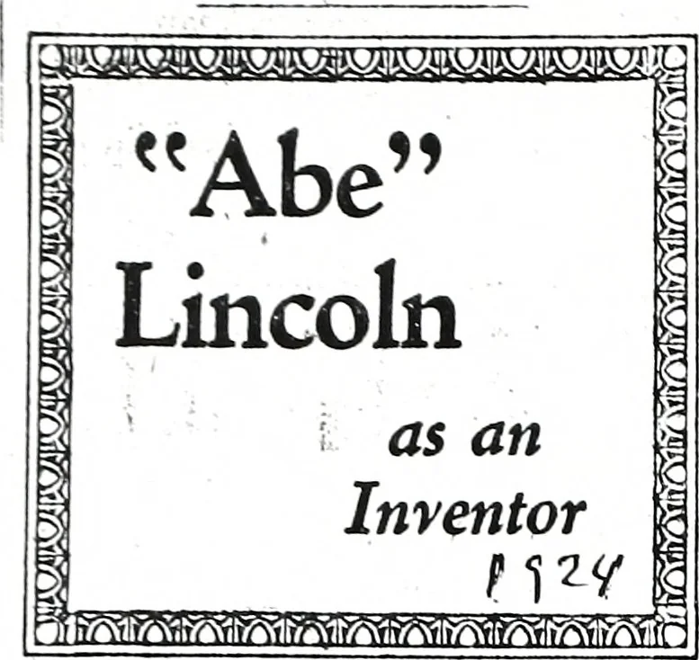 An illustration from Abraham Lincoln's vocations, 1849, leaf 9